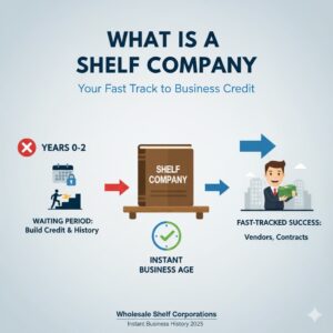 What is a shelf company timeline showing formation to purchase process